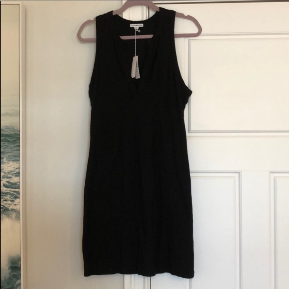 Standard James Perse notch collar black dress